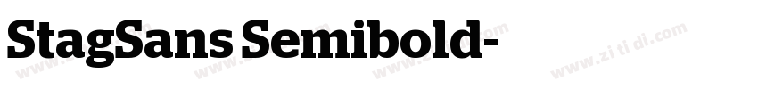 StagSans Semibold字体转换